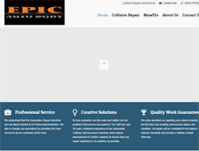 Tablet Screenshot of epicautobody.com